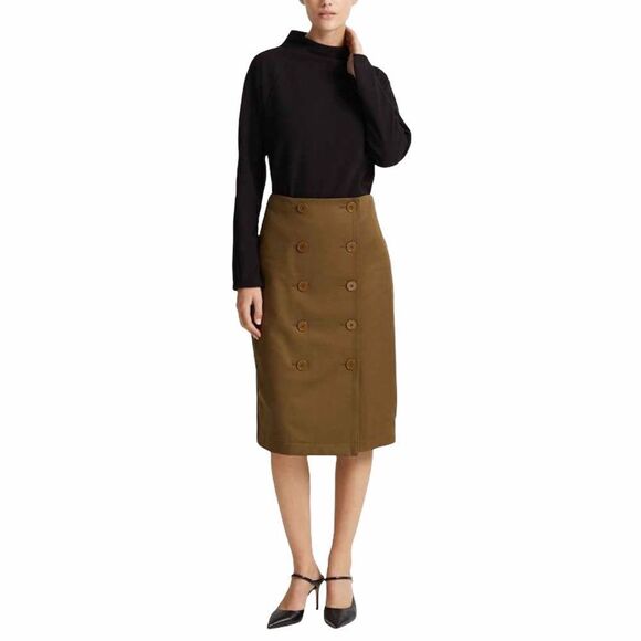 Club Monaco Front Button Pencil Midi Skirt NWT - Picture 1 of 10